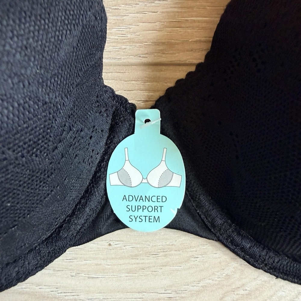 Vintage Vanity Fair Bra Black 38B Full Coverage Contour NWT Style 75-243 - Picture 3 of 6